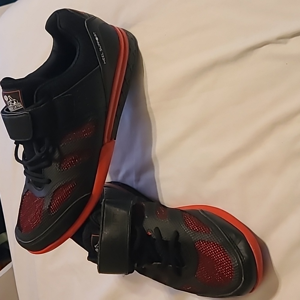 Nordic Lifting Power Lifting Shoes  Size 12 Black/Red  Squat Deadlift Shoes